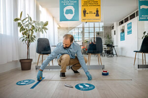Covid Floor Decals and Posters